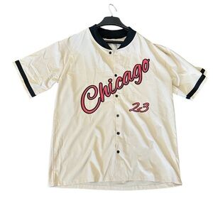 Shein Michael Jordan #23 Baseball Jersey size M color Beige